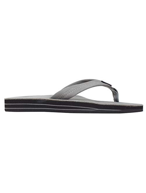 Rainbow Sandals Men's Premier Leather Double Layer with Arch Wide Strap