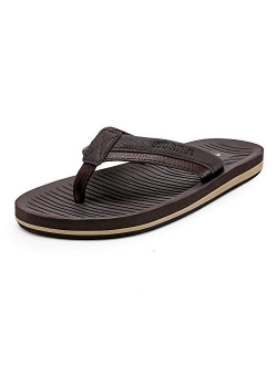 NORTIV 8 Men's Flip Flops Thong Sandals Comfortable Light Weight Beach Shoes