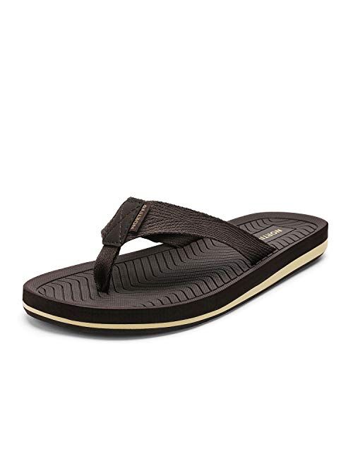 NORTIV 8 Men's Flip Flops Thong Sandals Comfortable Light Weight Beach Shoes