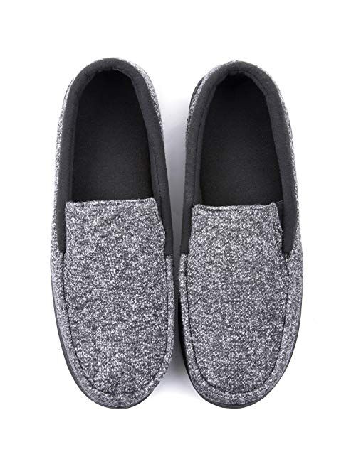 RockDove Men's Moc Slipper with SILVADUR Anti-Odor Fabric