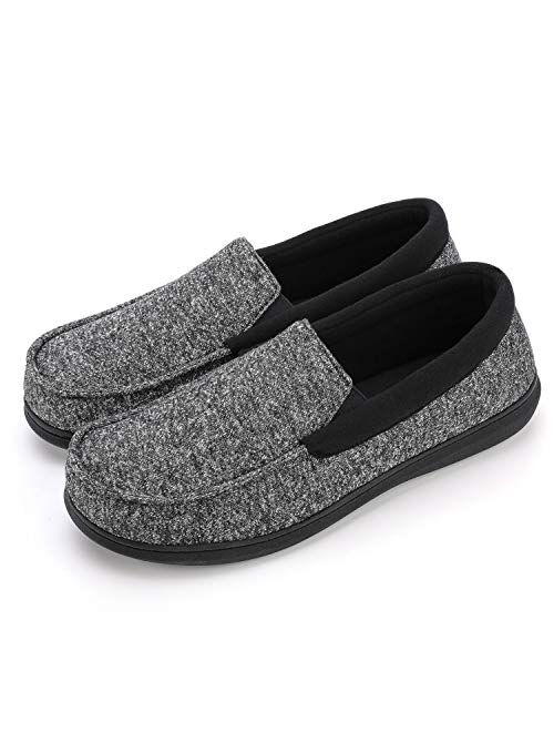 RockDove Men's Moc Slipper with SILVADUR Anti-Odor Fabric