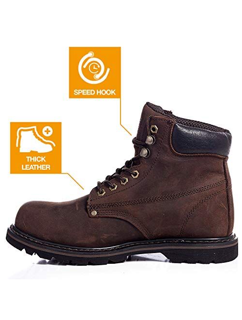 EVER BOOTS Tank S Mens Steel Toe Industrial Construction Safety Work Boot