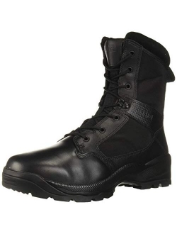 5.11 Tactical Men's ATAC 2.0 8" Leather Black Combat Military Side Zip Boots, Style 12391