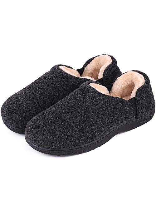 Buy LongBay Men's Cozy Memory Foam Slippers Comfy House Shoes online ...