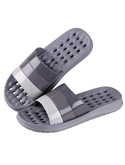 Shower Slipper, Quick Drying Non-Slip Slippers, Bathroom House and Pool Sandals, in-Door Slipper for Gym, Soft Sole