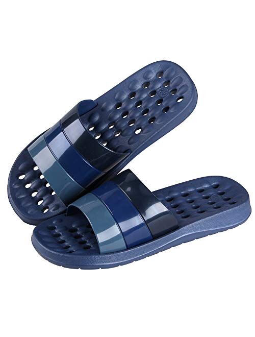 Shower Slipper, Quick Drying Non-Slip Slippers, Bathroom House and Pool Sandals, in-Door Slipper for Gym, Soft Sole