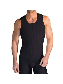 Marena Recovery Men's Surgical Vest, Black, 2XL