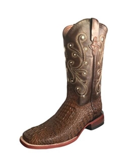 Ferrini Men's Print Crocodile S-Toe Western Boot