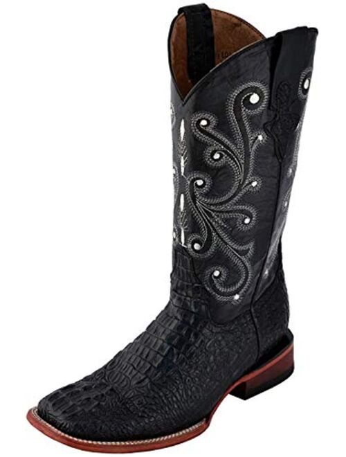 Ferrini Men's Print Crocodile S-Toe Western Boot