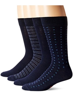 Men's 4 Pack Patterned Dress Socks