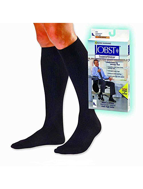 JOBST Mens Dress Knee High Closed Toe Compression Stockings