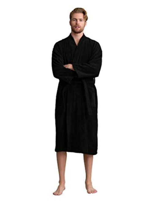 Men's Bathrobe Comfortable 100% Turkish Cotton, Soft, Warm in 10 Colors