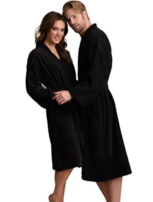 Men's Bathrobe Comfortable 100% Turkish Cotton, Soft, Warm in 10 Colors