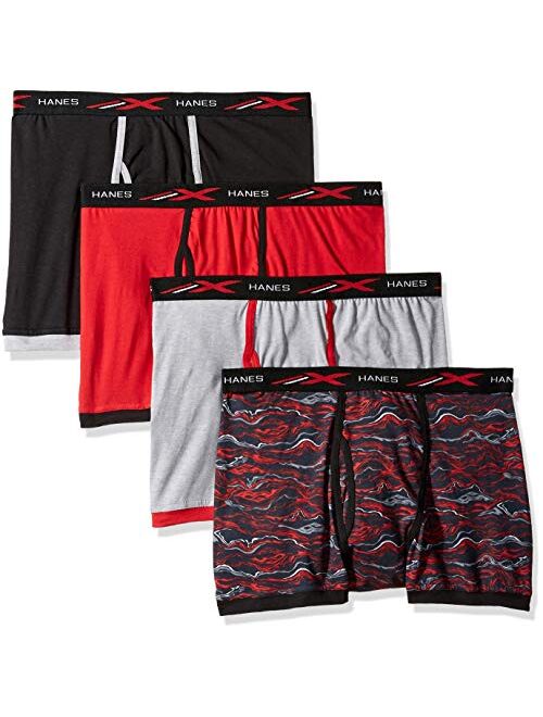 Hanes Men's 4-Pack Active Cool X-Temp Short Leg Boxer Brief