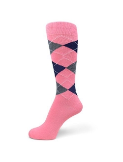 Spotlight Hosiery Elite Quality Colorful Soft Cotton Men's Argyle Dress Sock