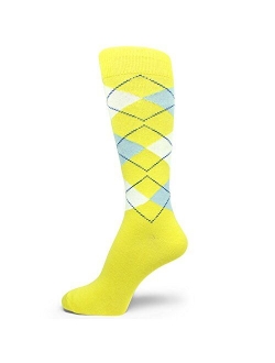 Spotlight Hosiery Elite Quality Colorful Soft Cotton Men's Argyle Dress Sock