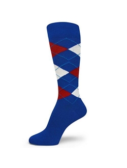 Spotlight Hosiery Elite Quality Colorful Soft Cotton Men's Argyle Dress Sock