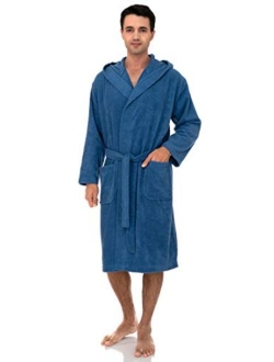 TowelSelections Mens Hooded Robe, Turkish Cotton Terry Cloth Bathrobe