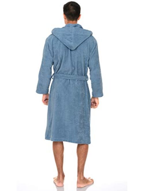 TowelSelections Mens Hooded Robe, Turkish Cotton Terry Cloth Bathrobe