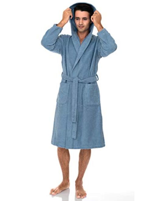 TowelSelections Mens Hooded Robe, Turkish Cotton Terry Cloth Bathrobe