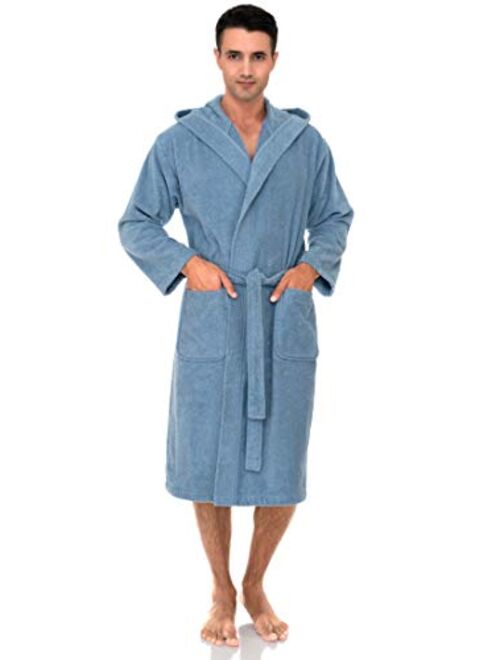 TowelSelections Mens Hooded Robe, Turkish Cotton Terry Cloth Bathrobe