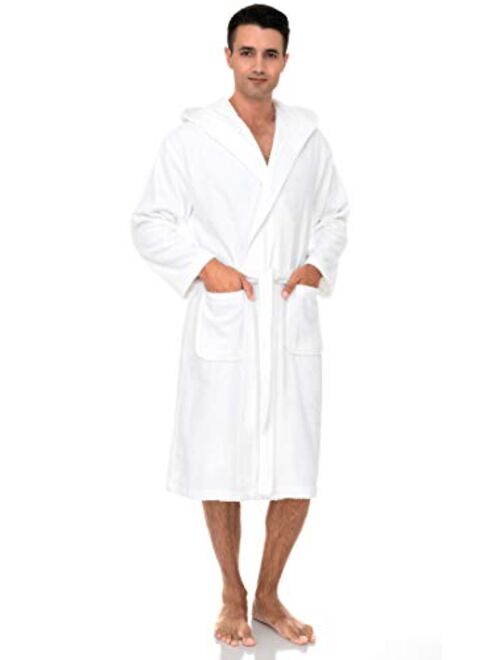 TowelSelections Mens Hooded Robe, Turkish Cotton Terry Cloth Bathrobe