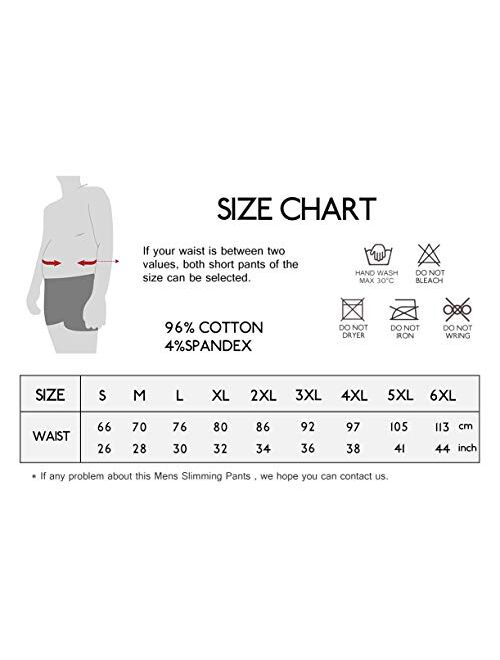 DoLoveY Men Tummy Control Shorts Girdle Body Shaper High Waist Leg Slimming Shapewear Compression Boxer Brief