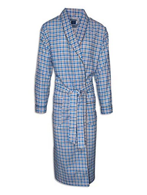 AMERICAN HEAVEN Mens 2-Pack Lightweight Sleep/Lounge Long Bath Robe -Premium Cotton Blend