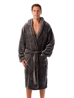 #followme Ultra Soft Velour Robe for Men with Hood