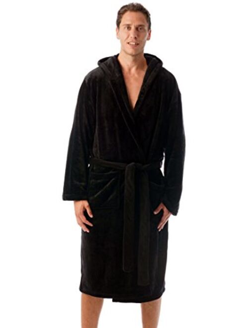 #followme Ultra Soft Velour Robe for Men with Hood