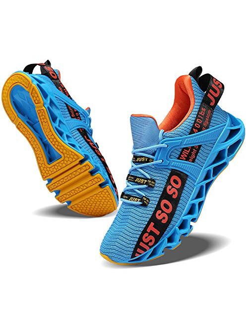 Wonesion Breathable Running Slip on Just So So Fashion Sneaker Shoes