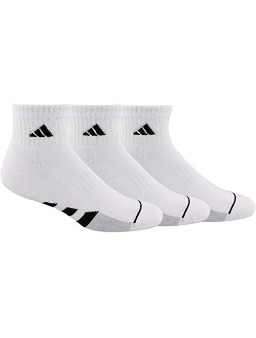 adidas Men's Cushioned Quarter Socks (3-Pair)