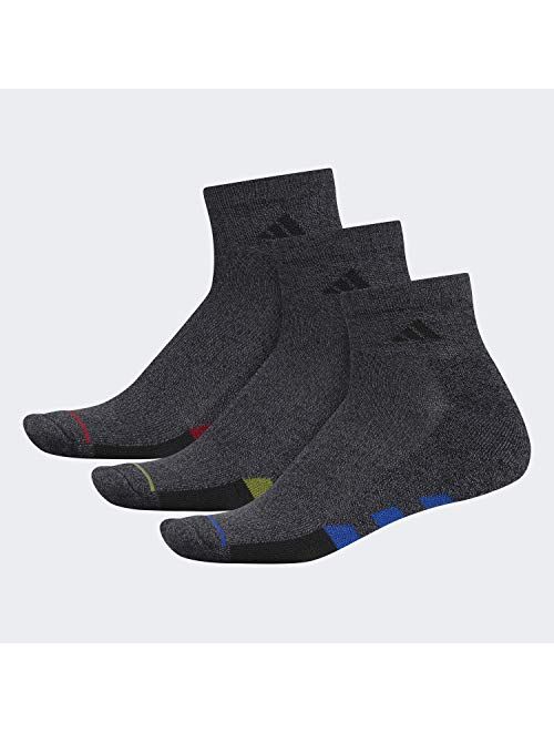 adidas Men's Cushioned Quarter Socks (3-Pair)