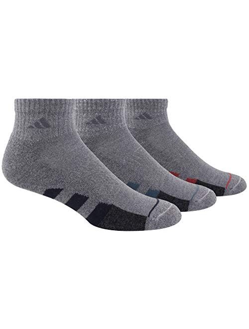 adidas Men's Cushioned Quarter Socks (3-Pair)