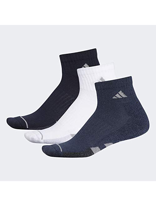 adidas Men's Cushioned Quarter Socks (3-Pair)