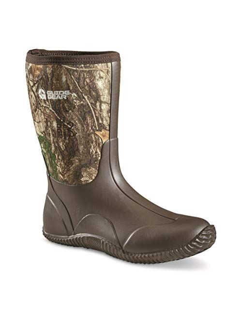 Guide Gear Men's Mid Camo Bogger Rubber Boots