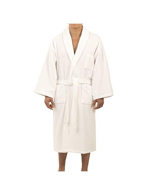 Alpine Swiss Aiden Mens Cotton Terry Cloth Bathrobe Shawl Collar Velour Spa Robe