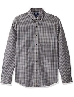 Men's Long Sleeve Anchor Gingham Button Up Shirt