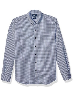 Men's Long Sleeve Anchor Gingham Button Up Shirt