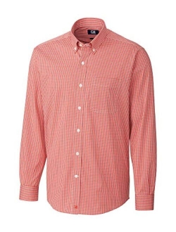 Men's Long Sleeve Anchor Gingham Button Up Shirt