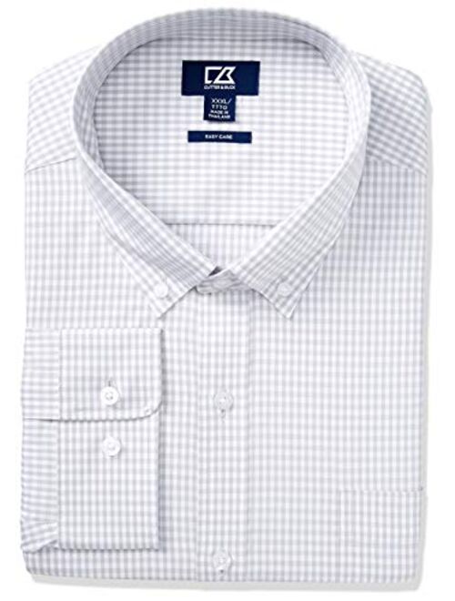 Cutter & Buck Men's Long Sleeve Anchor Gingham Button Up Shirt