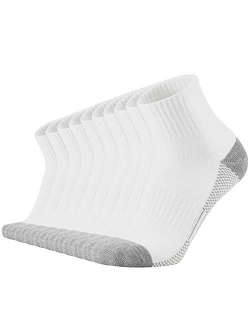 ONKE Men's 10 Pairs of Cotton Moisture Wicking Training Cushion Low Cut Socks