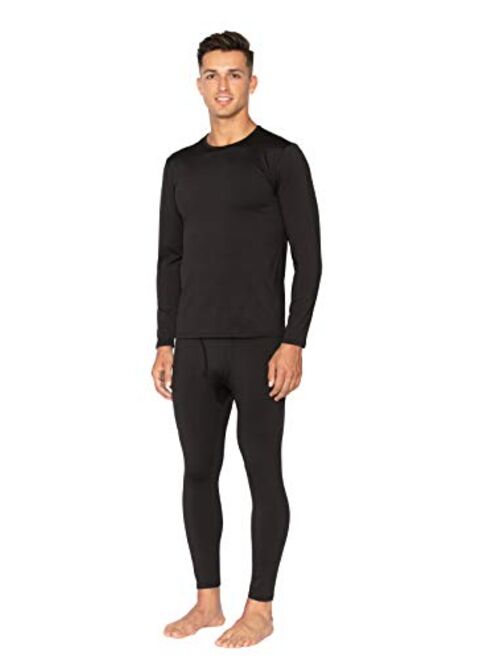 Bodtek Mens Thermal Underwear Set Long John Base Layer Fleece Lined Top and Bottom