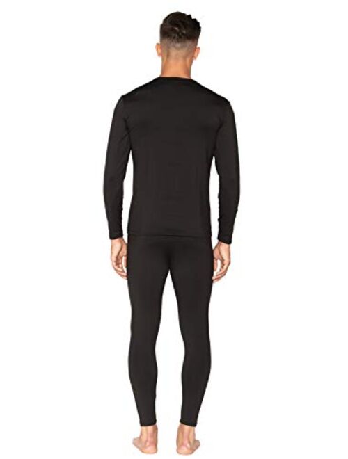 Bodtek Mens Thermal Underwear Set Long John Base Layer Fleece Lined Top and Bottom