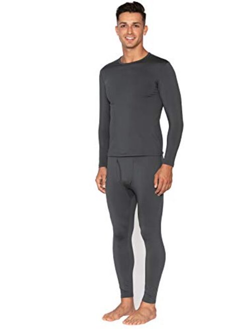 Bodtek Mens Thermal Underwear Set Long John Base Layer Fleece Lined Top and Bottom