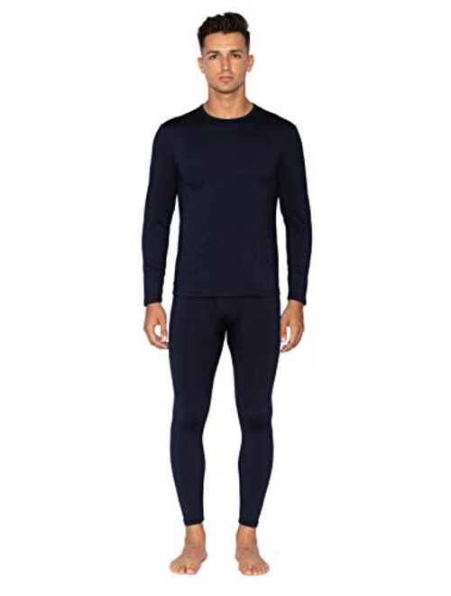 Bodtek Mens Thermal Underwear Set Long John Base Layer Fleece Lined Top and Bottom