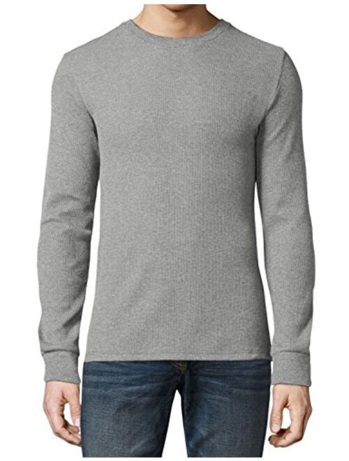 Ma Croix Premium Mens Thermal T Shirts Waffle Pattern Heavyweight Longsleeve Soft Big and Tall Active Cotton Knit