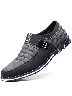 COSIDRAM Men Casual Shoes Luxury Comfortable Loafers Driving Flats Sneakers Shoes for Male Fashion Black Brown Leather Lace-up Business Work Office Dress