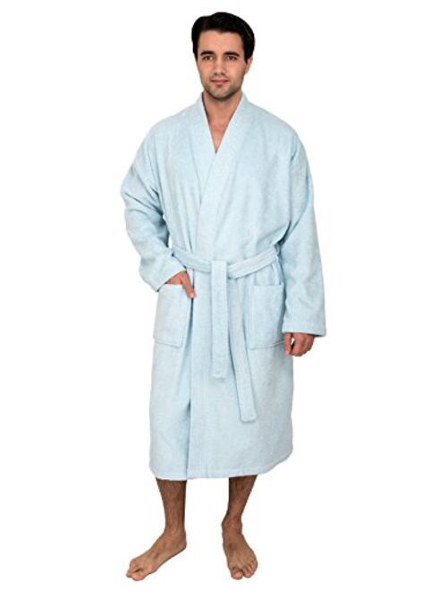 TowelSelections Mens Luxury Robe, Turkish Cotton Terry Kimono Soft Bathrobe