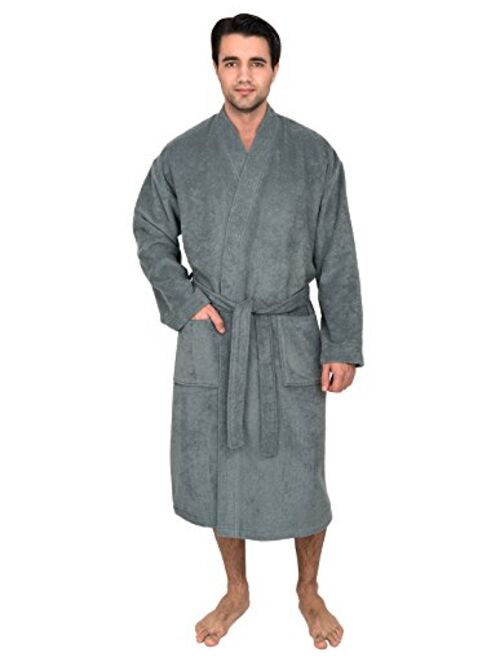 TowelSelections Mens Luxury Robe, Turkish Cotton Terry Kimono Soft Bathrobe